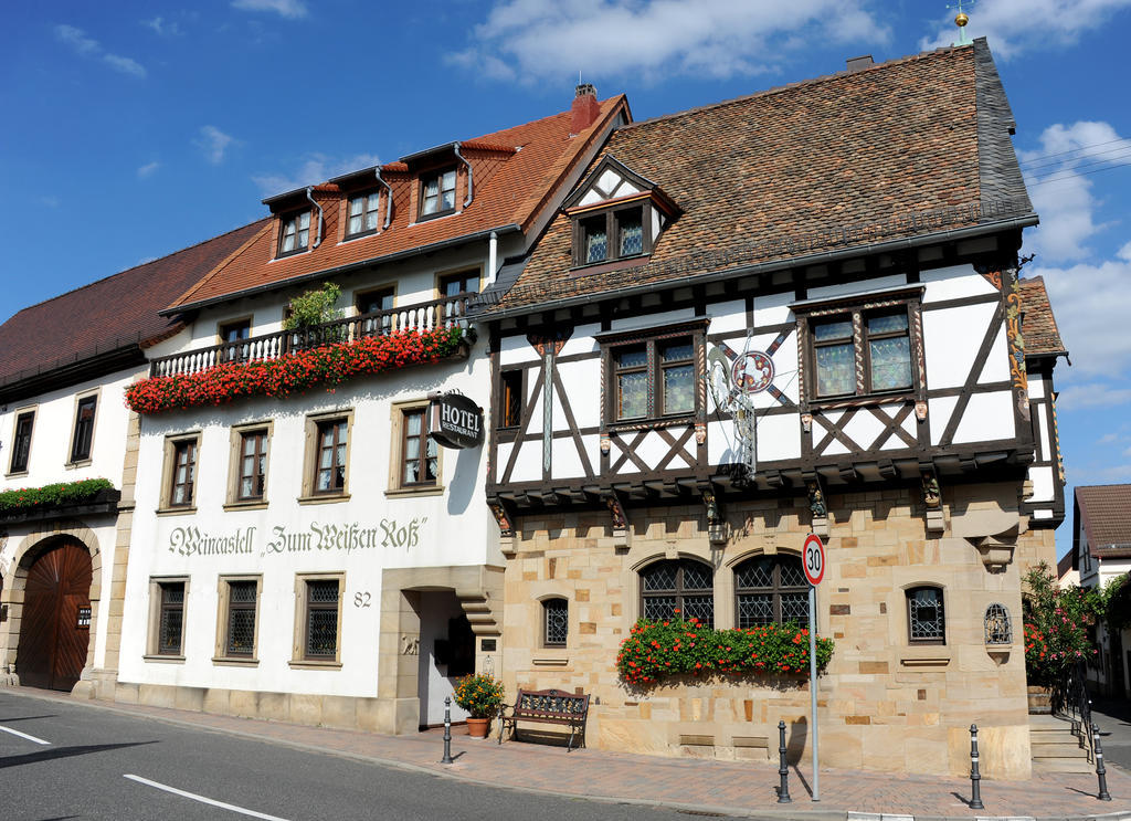 Weinkastell Zum Weissen Ross Hotel Kallstadt Ngoại thất bức ảnh